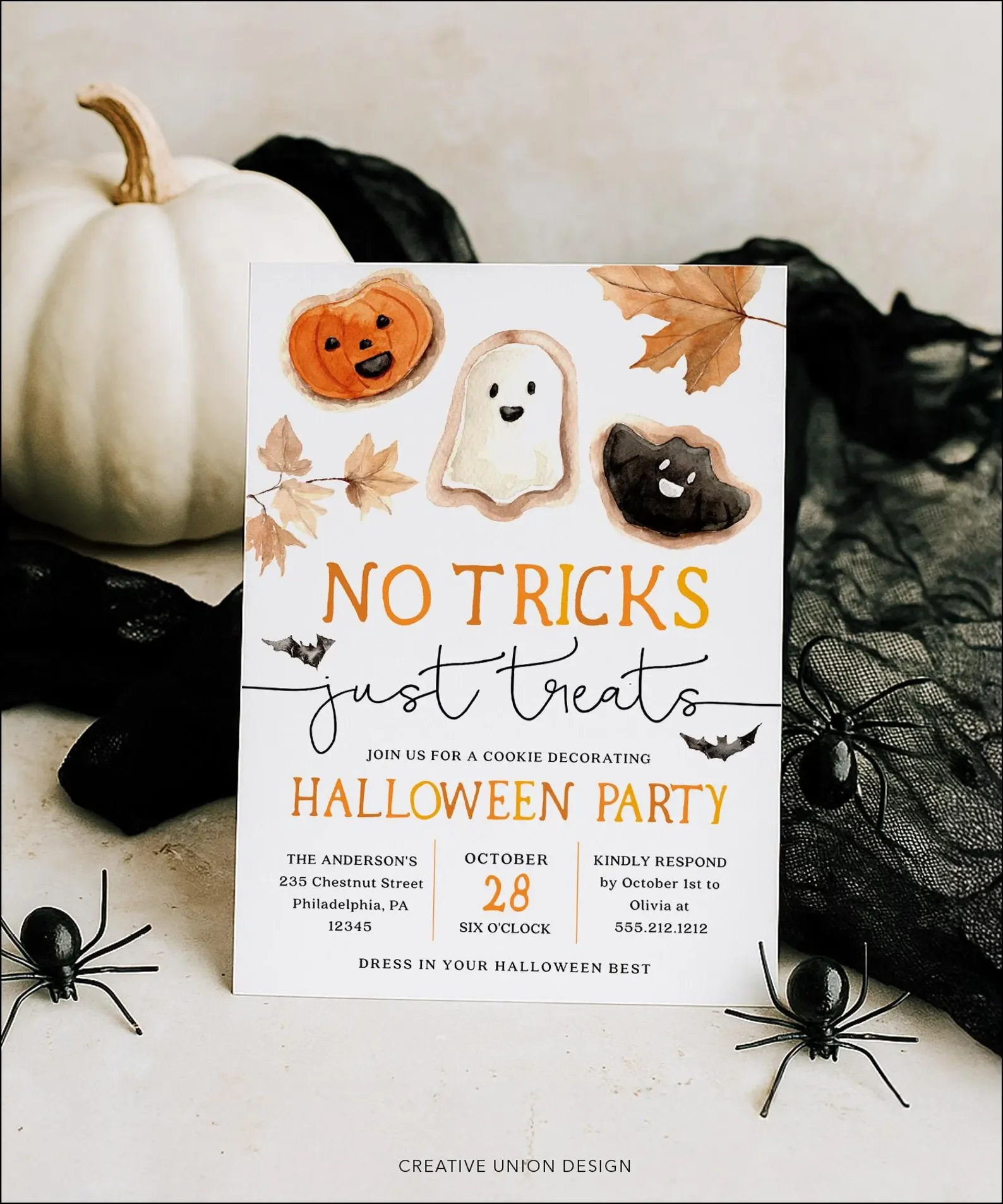 Halloween Party Invitation Template