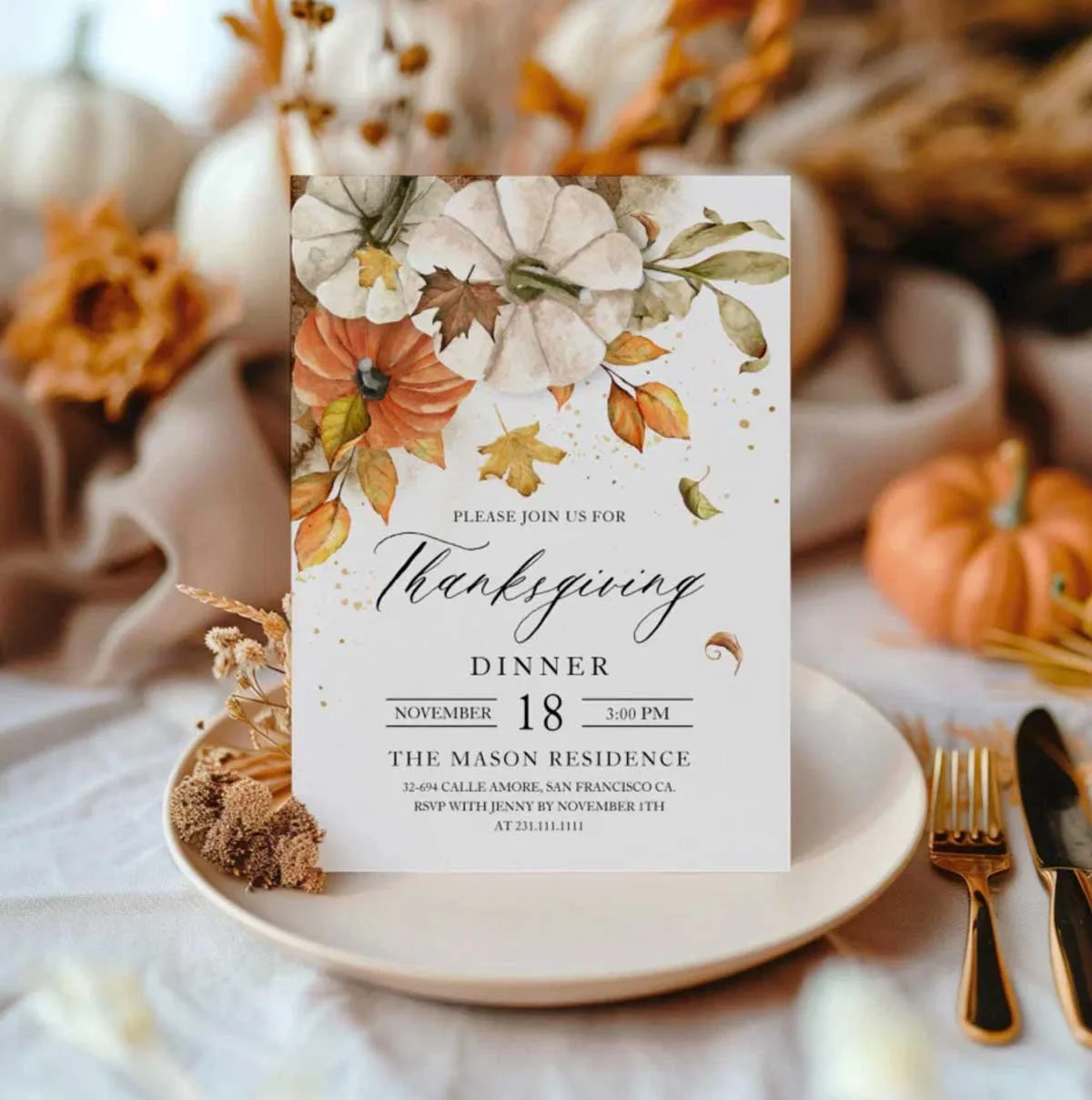 Thanksgiving invitation