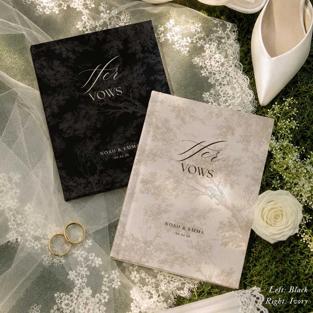 Customizable Vow Books For Wedding
