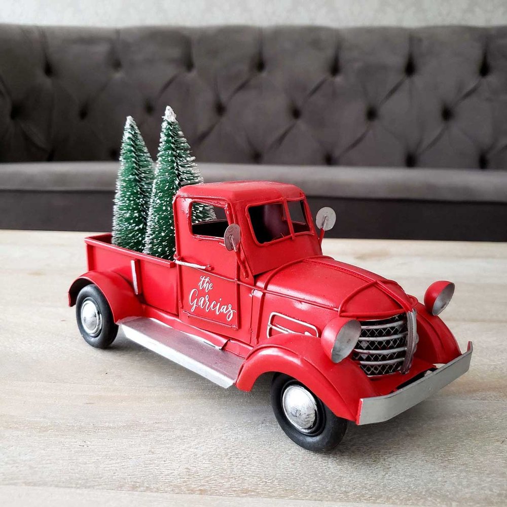 Merry Little Baby Shower Theme / Red Vintage Christmas Tree Truck ...