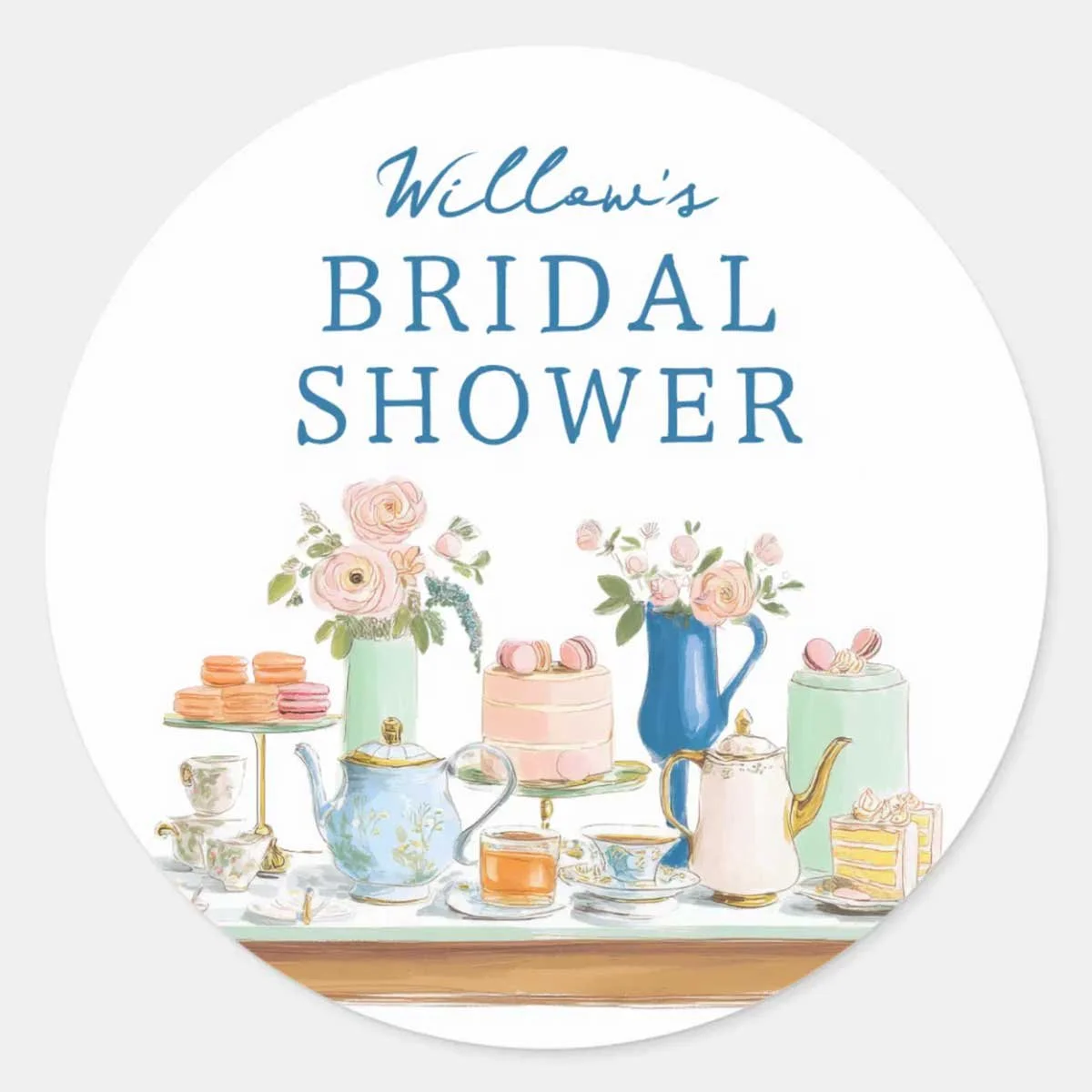 Bridal Tea Party Stickers