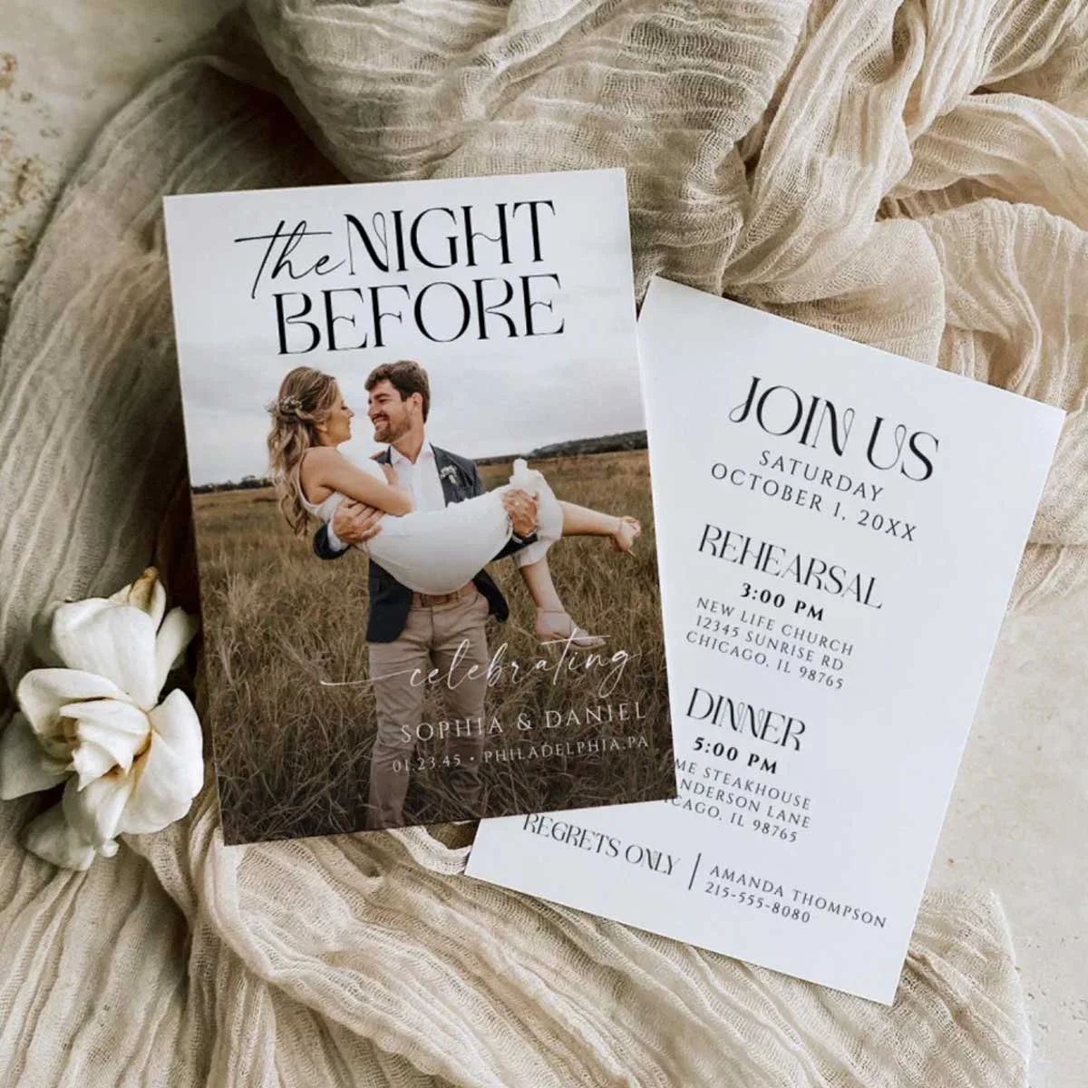 The Night Before Rehearsal Dinner Invitation