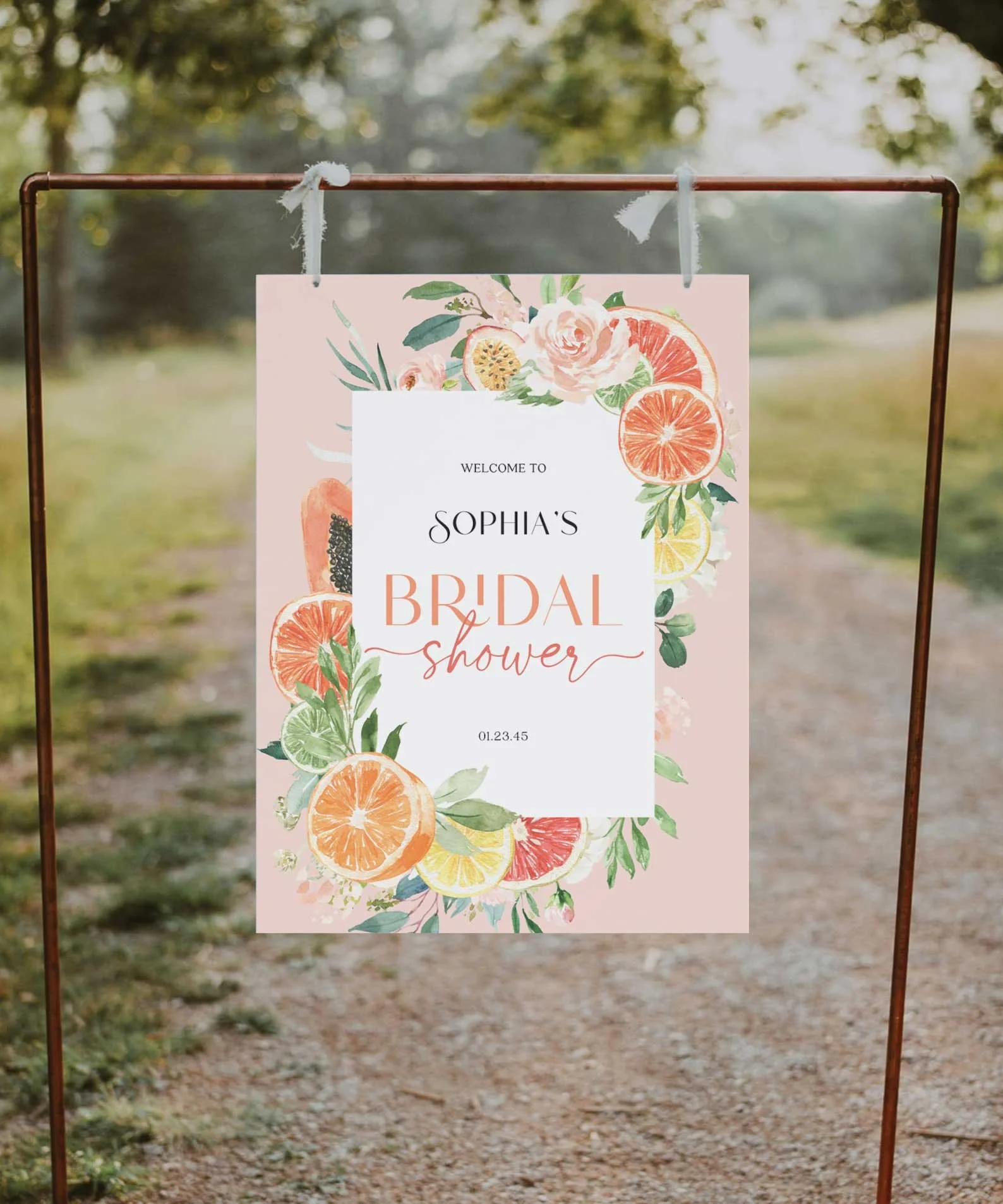 Tropical Citrus Bridal Shower Theme / She Found Her Main Squeeze
