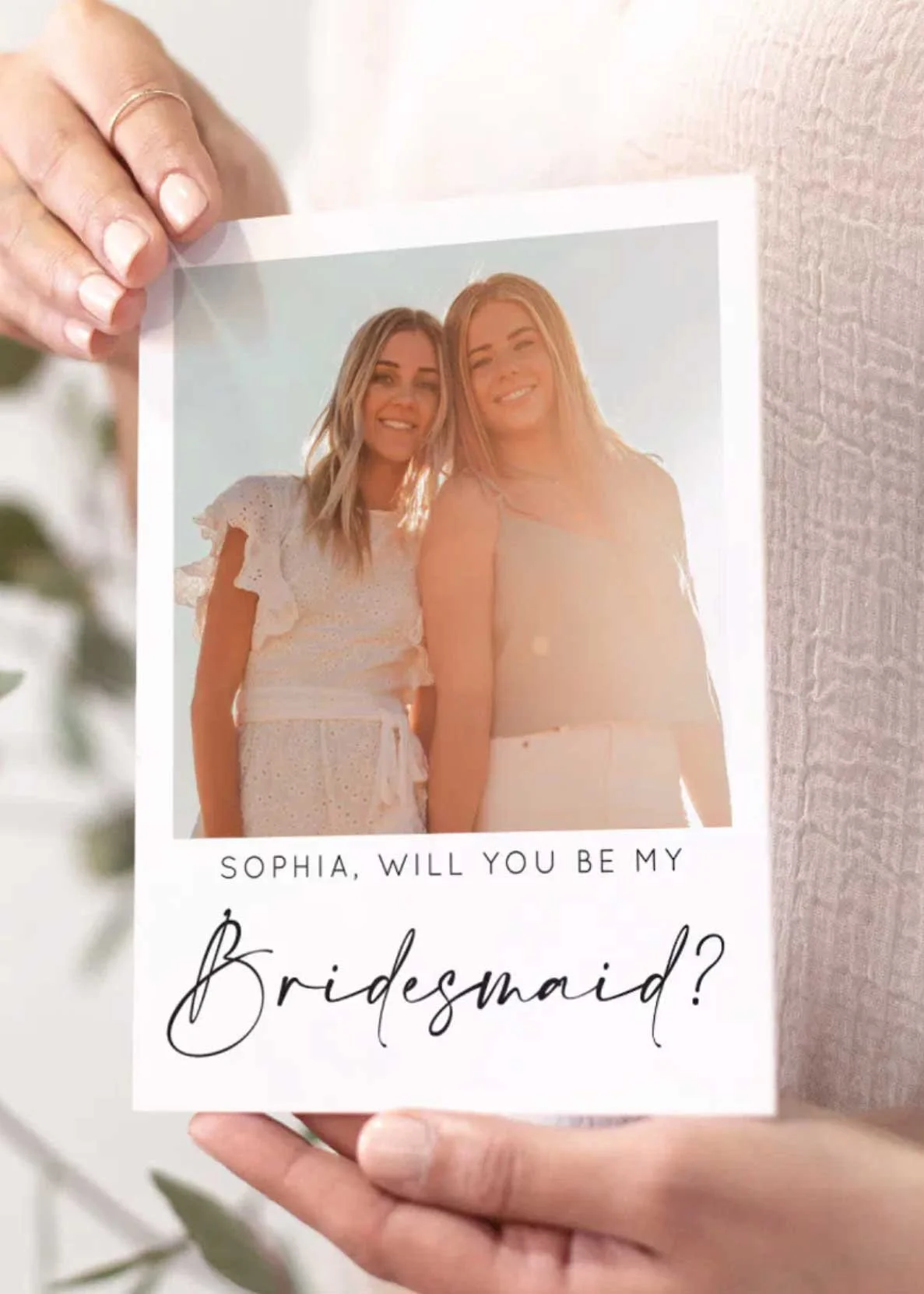 Bridesmaid Proposal Card with Photo