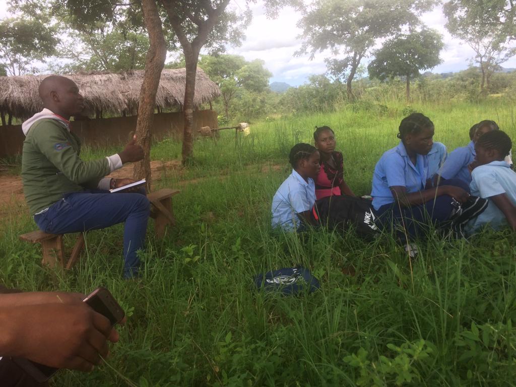 Farm training at a Seeds to Grow school