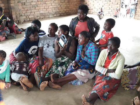 Katete women participating in financial literacy training.