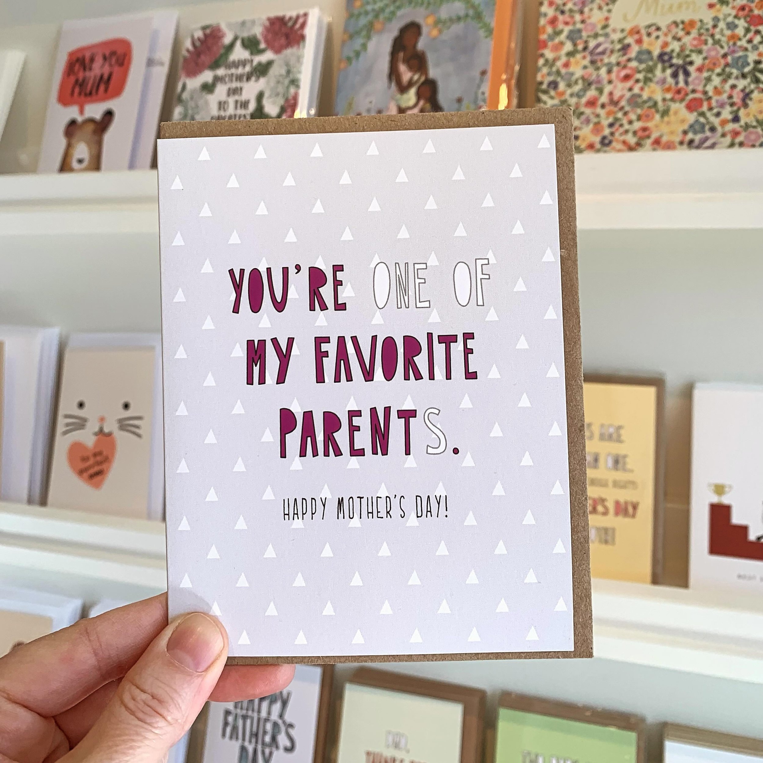 One of your favourite parents is hoping you&rsquo;ll remember to pick up a card for Sunday 😉 and today is such a beautiful day to go out and support your local shops ☀️