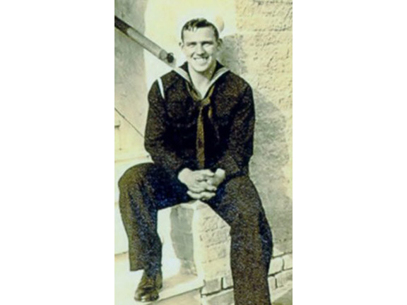  Don Morris during his days as a Seabee&nbsp; 