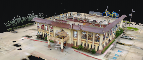 Exterior 3D Scan of Restaurant
