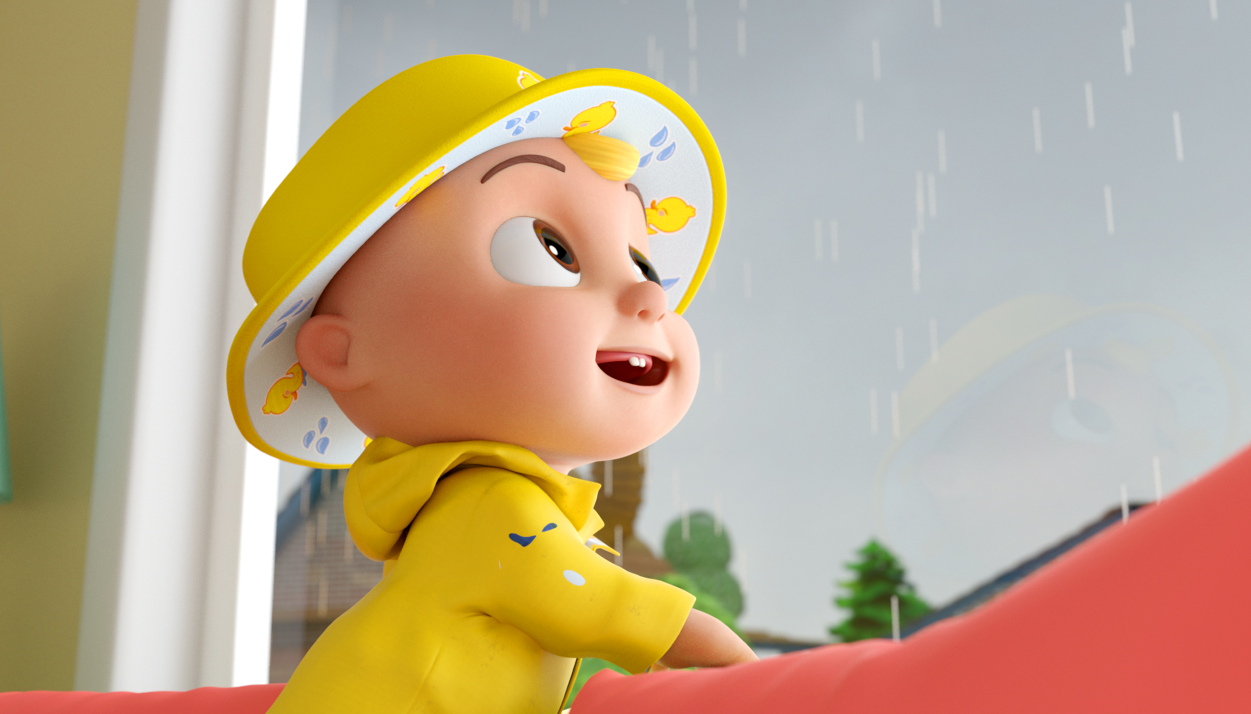 Art direction provided for new overcast lighting in "JJ's Rain Boots Song!"