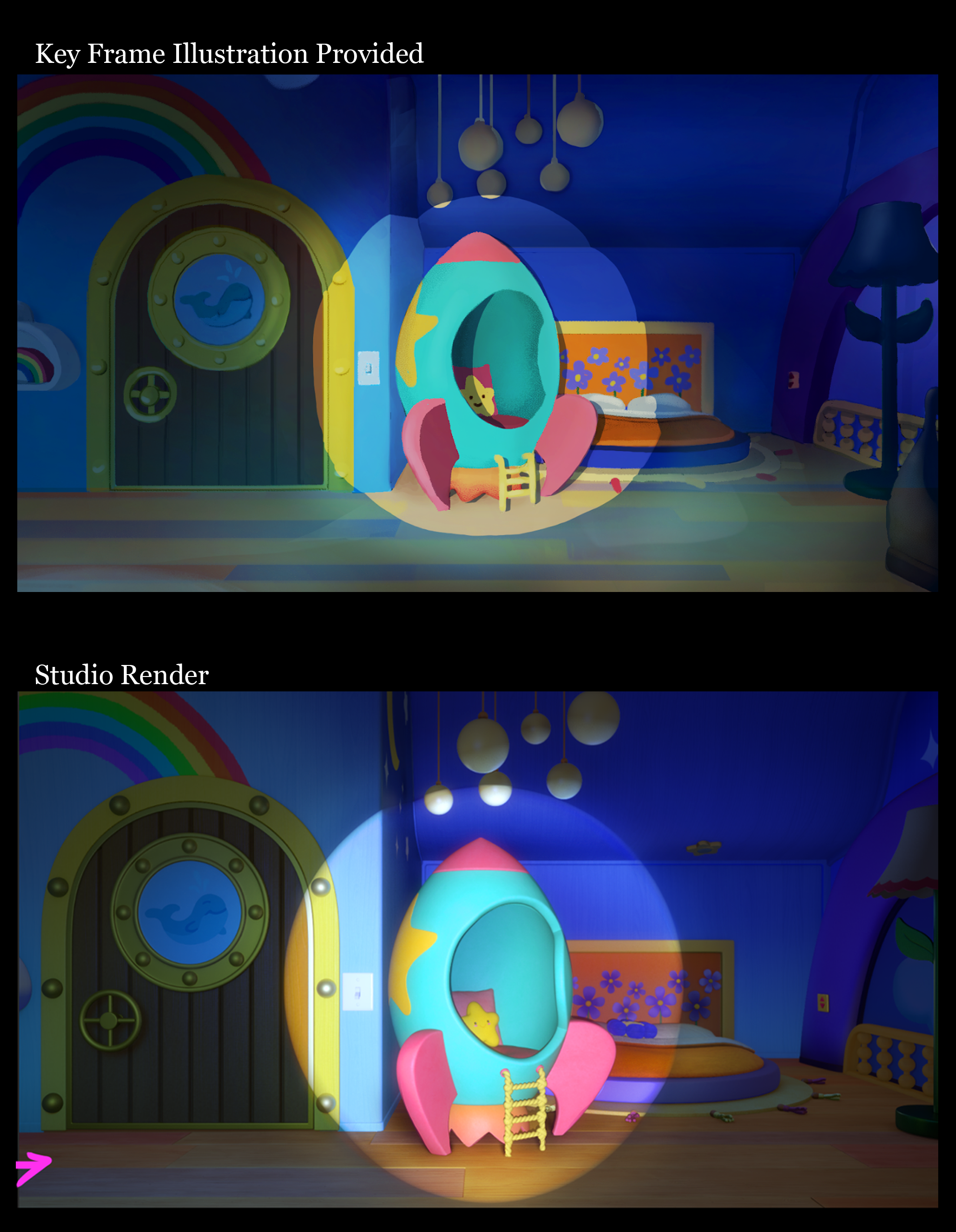 "Lights Out!" Lighting Key