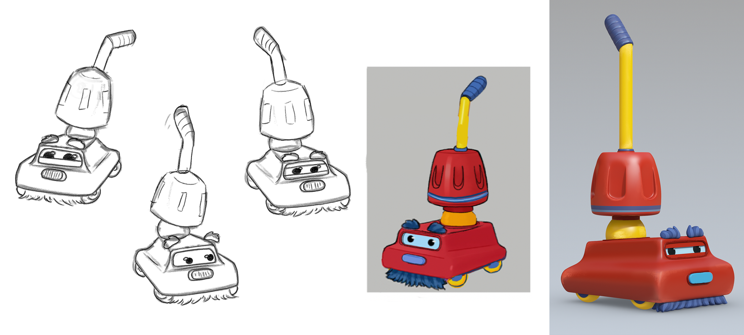 Art Direction Provided for Mr Vacuum Character