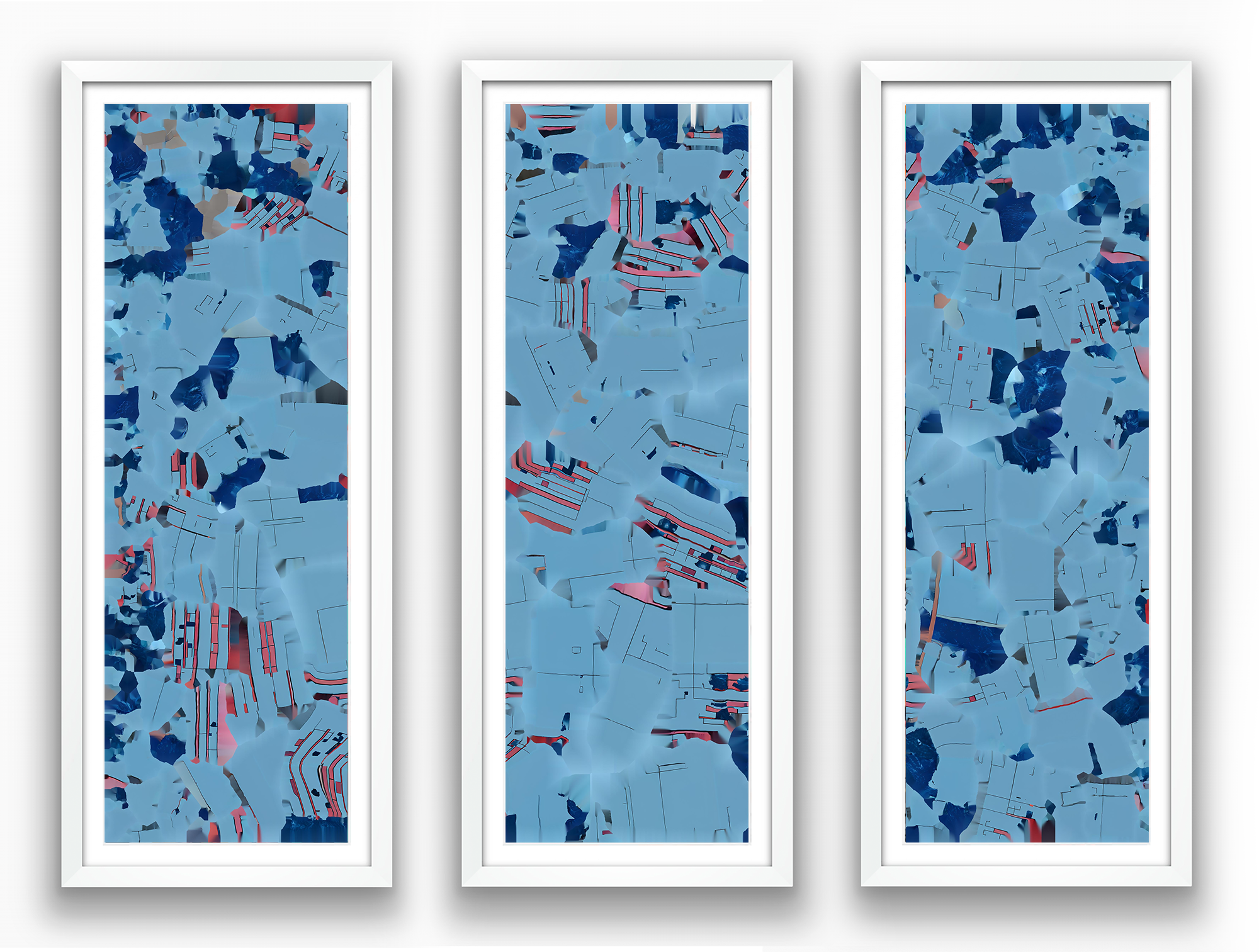 InFlux 3, digital collage, unwrapped 3D street art object