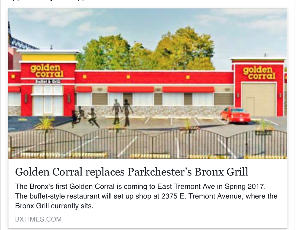 NYC's FIRST GOLDEN CORRAL Golden Corral of The Bronx