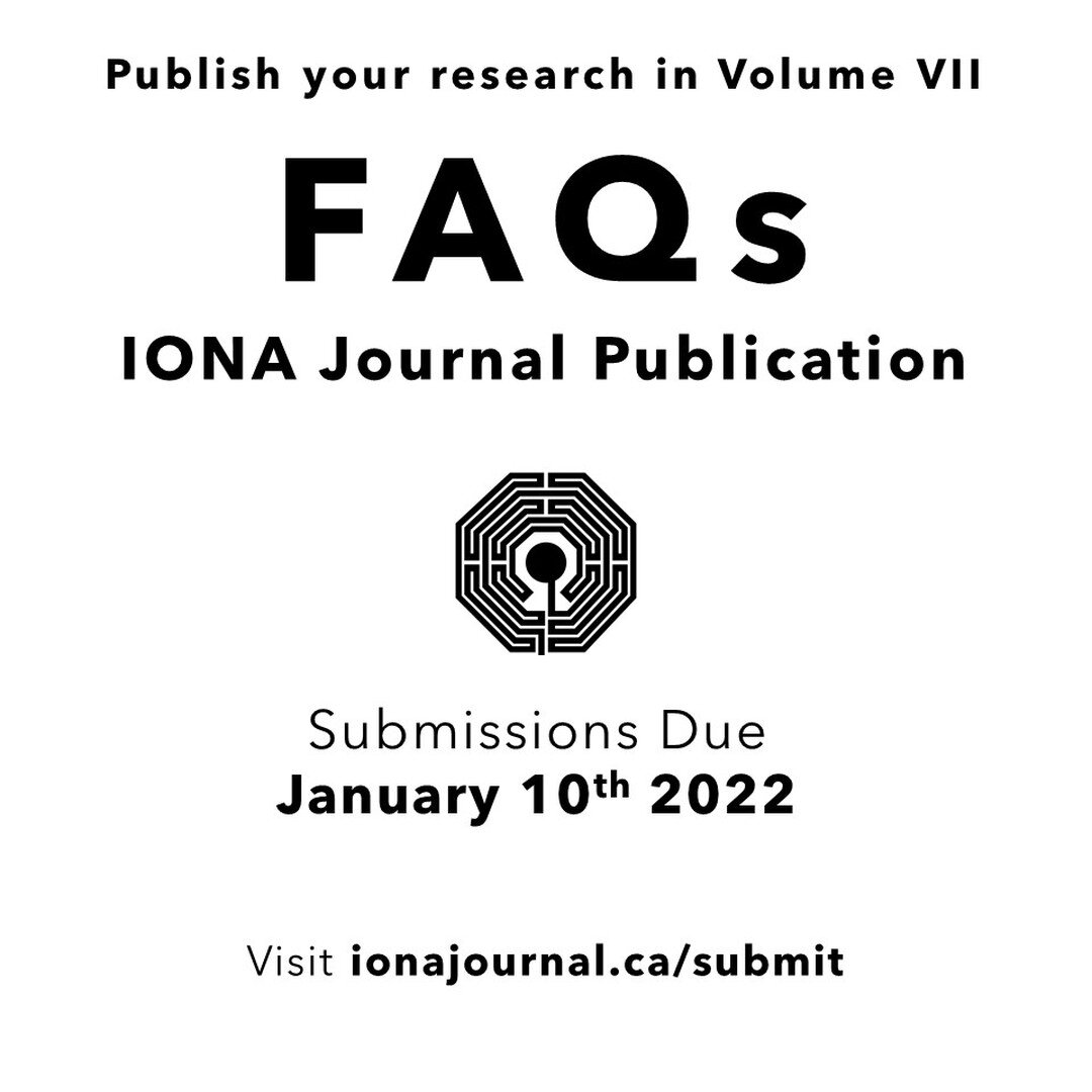 Do you have questions about submitting your research work for publication in the IONA Journal of Economics? Check out our FAQs! 

Papers can be submitted anytime before January 10th 2022. Visit ionajournal.ca/submit, or the link in bio!