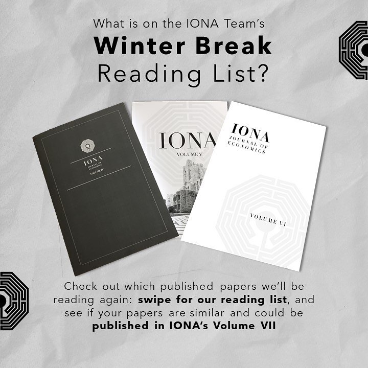 We&rsquo;ve been excited to spend winter break reading &amp; revisiting some of our FAVOURITE #research papers published in the previous volumes of the IONA Journal. Explore our #reading list below, and see if a paper you&rsquo;ve written is similar 