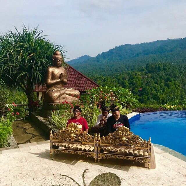Gamelan music by the pool at Villa Jembrana West Bali Retreats 
#villajembrana #bagushospitality 
#wordsofkaterose #bucketlist
#bookingyeah #bestofbali 
#Buddha #explorebali 
#globalflowretreats 
#goddessretreat #indtravel #Jungle
