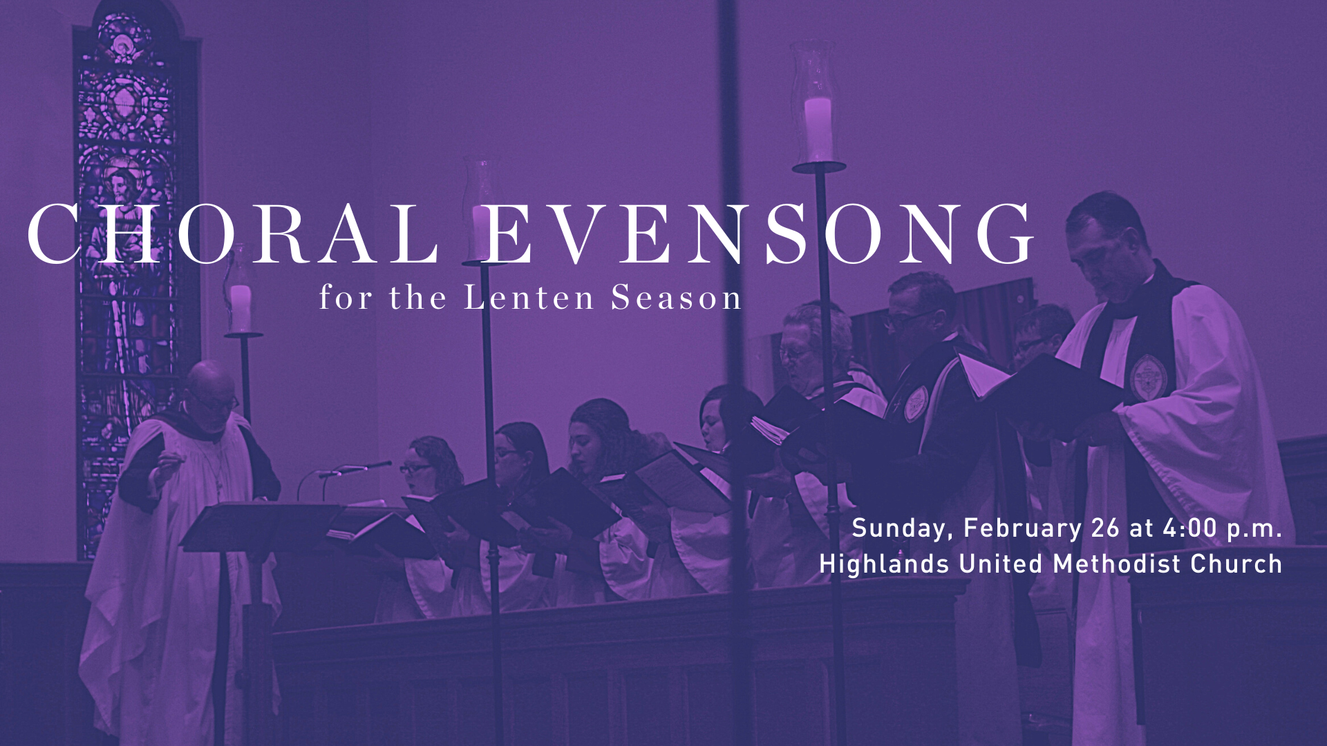 Choral Evensong for the Lenten Season - February 26, 2023