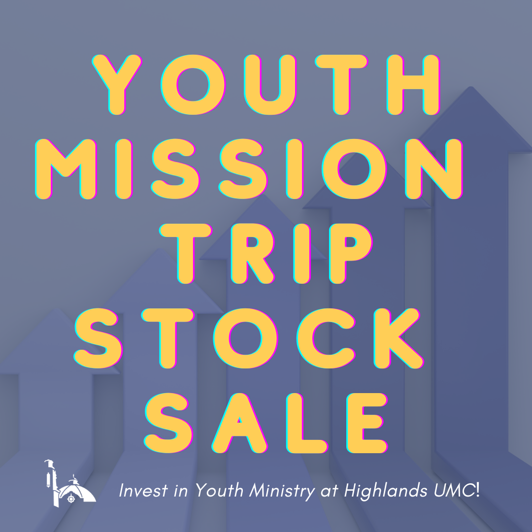 Youth Mission Trip Stock Sale