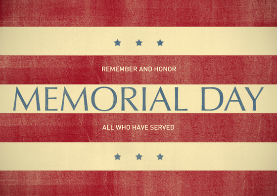 Memorial Day - Church Office and CDC Closed