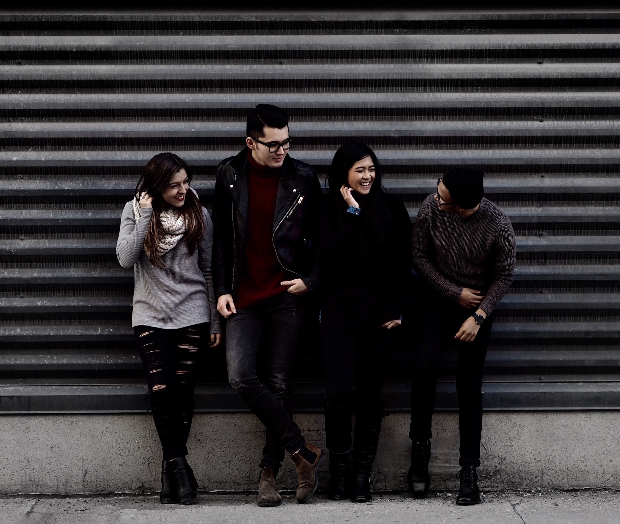 From left to right: Melissa Male ( @melissamale ), Michael Biro (@ globalgarcon ), Alexa Fernando ( @ajfernando ) & Me! 