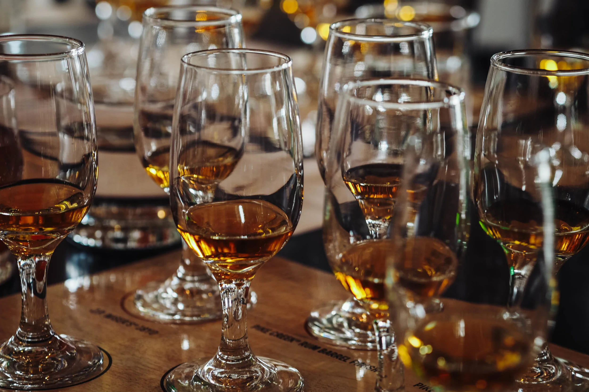 Taking part in a rare whisky tasting led by Ross Hendry, Director of Canadian Craft Whiskey and International. 
