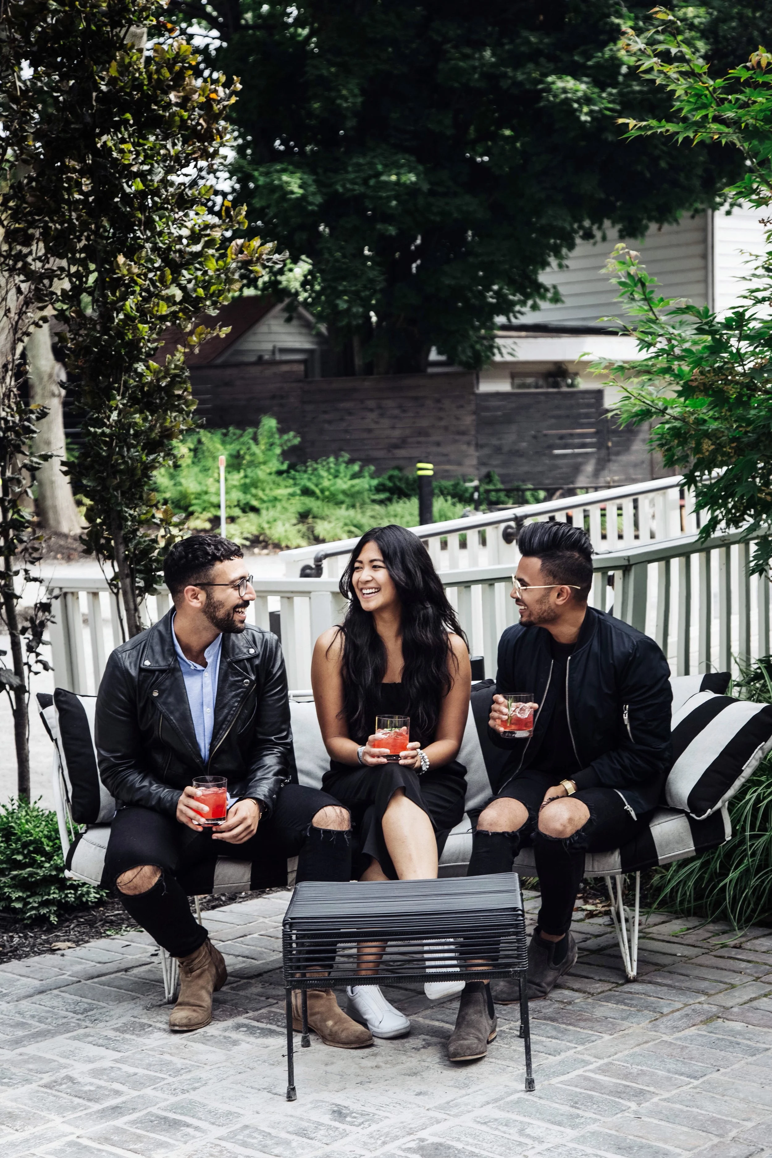 From left to right: Ash ( @ashhobian ), Alexa ( @ajfernando ) and I. 