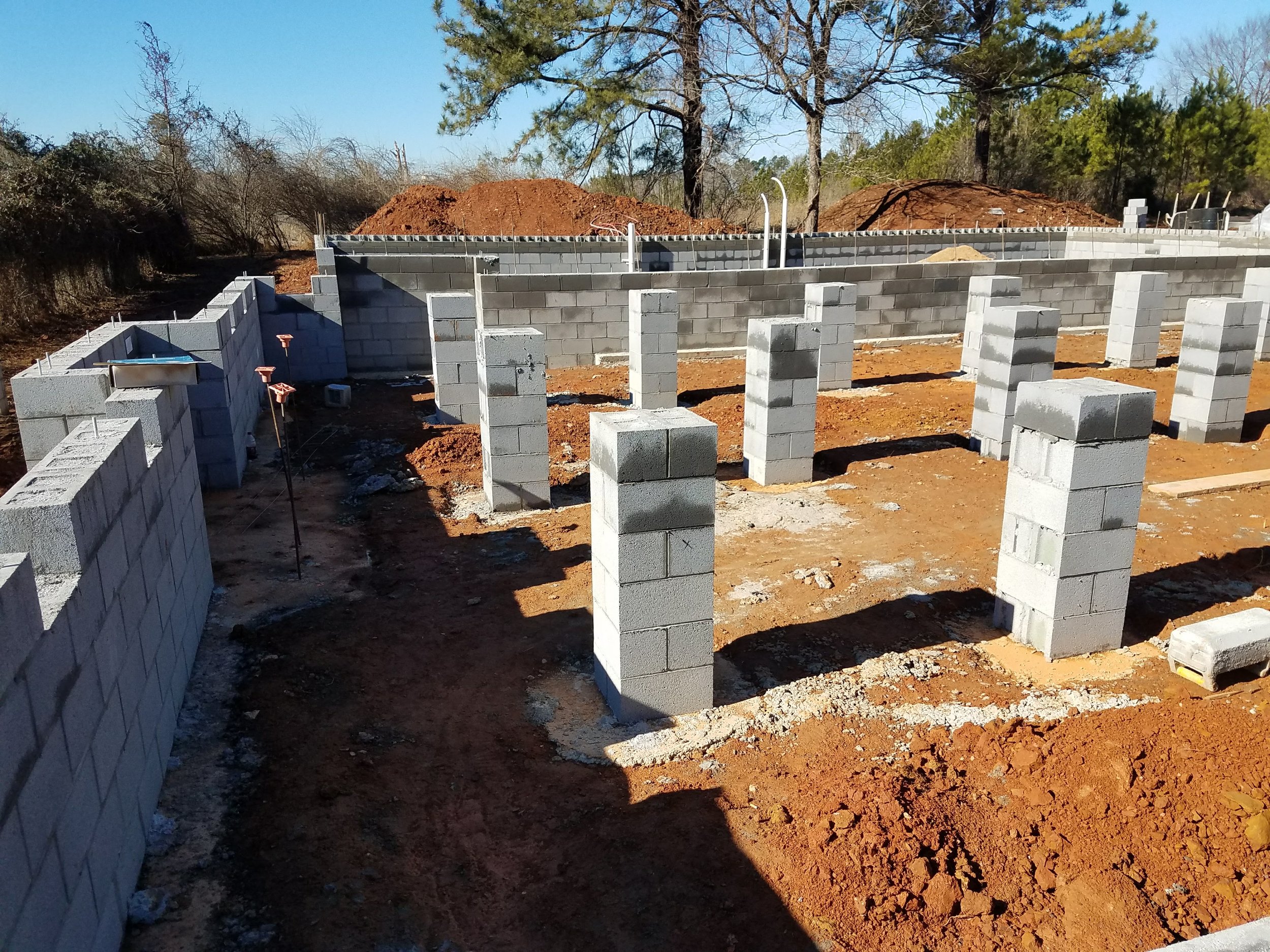 Tasting Room Footings