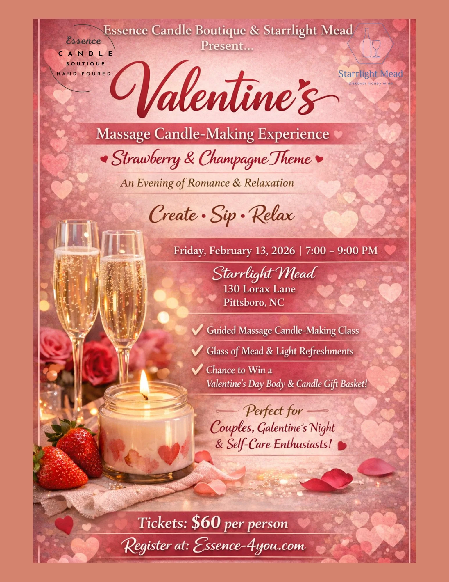 Valentine's Massage Candle Experience
