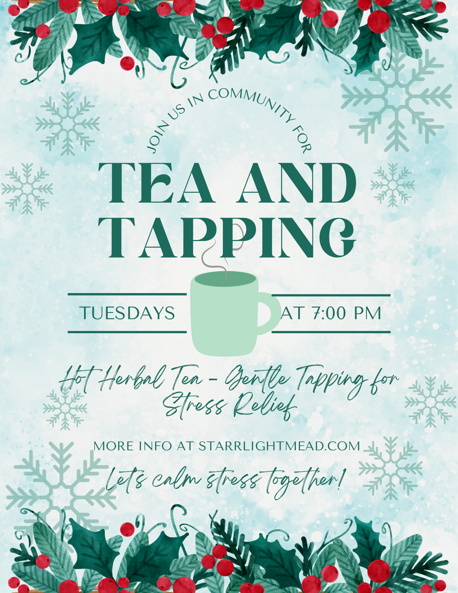 Tea & Tapping: Calming Holiday Stress