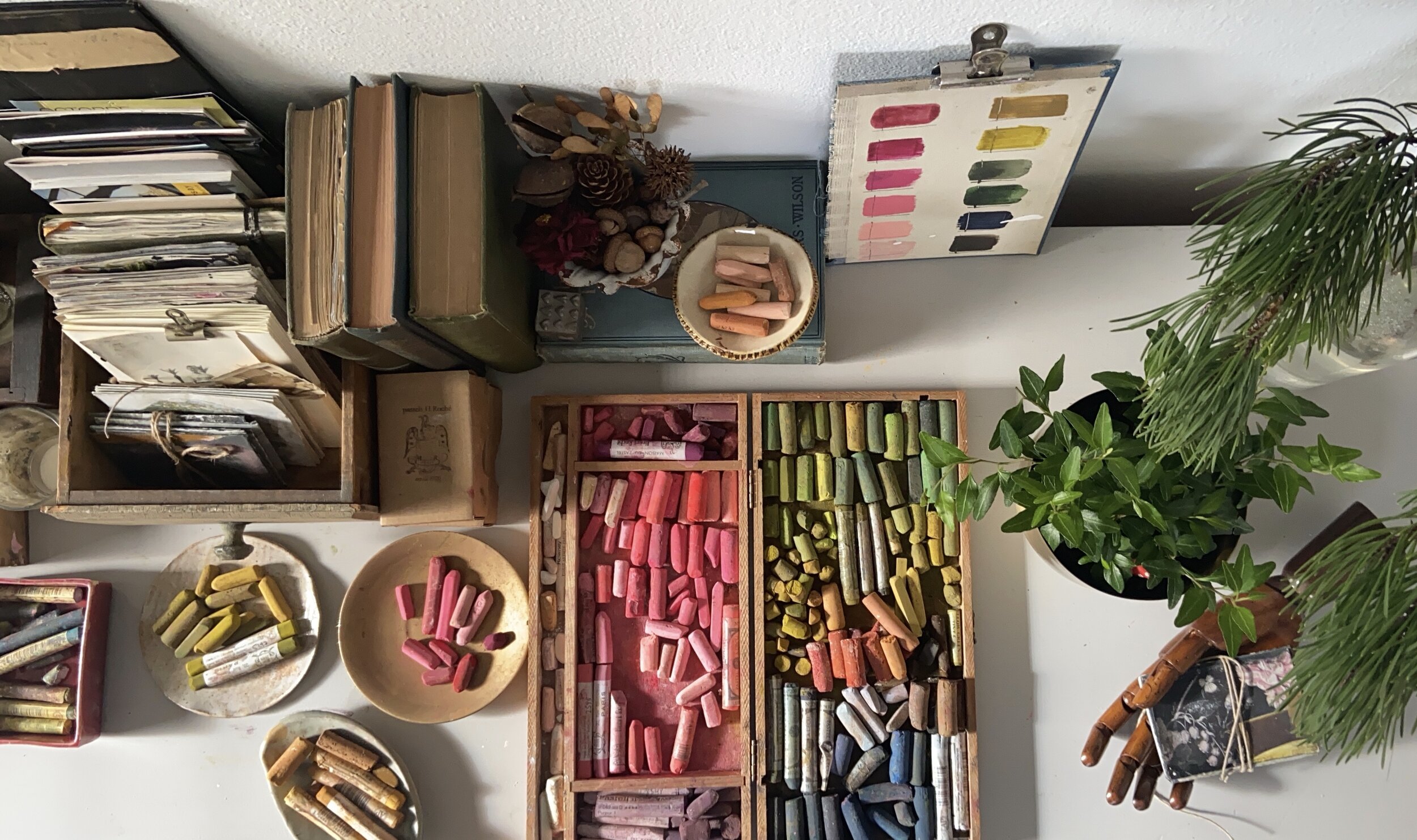 How to Organize Mixed Media Supplies 