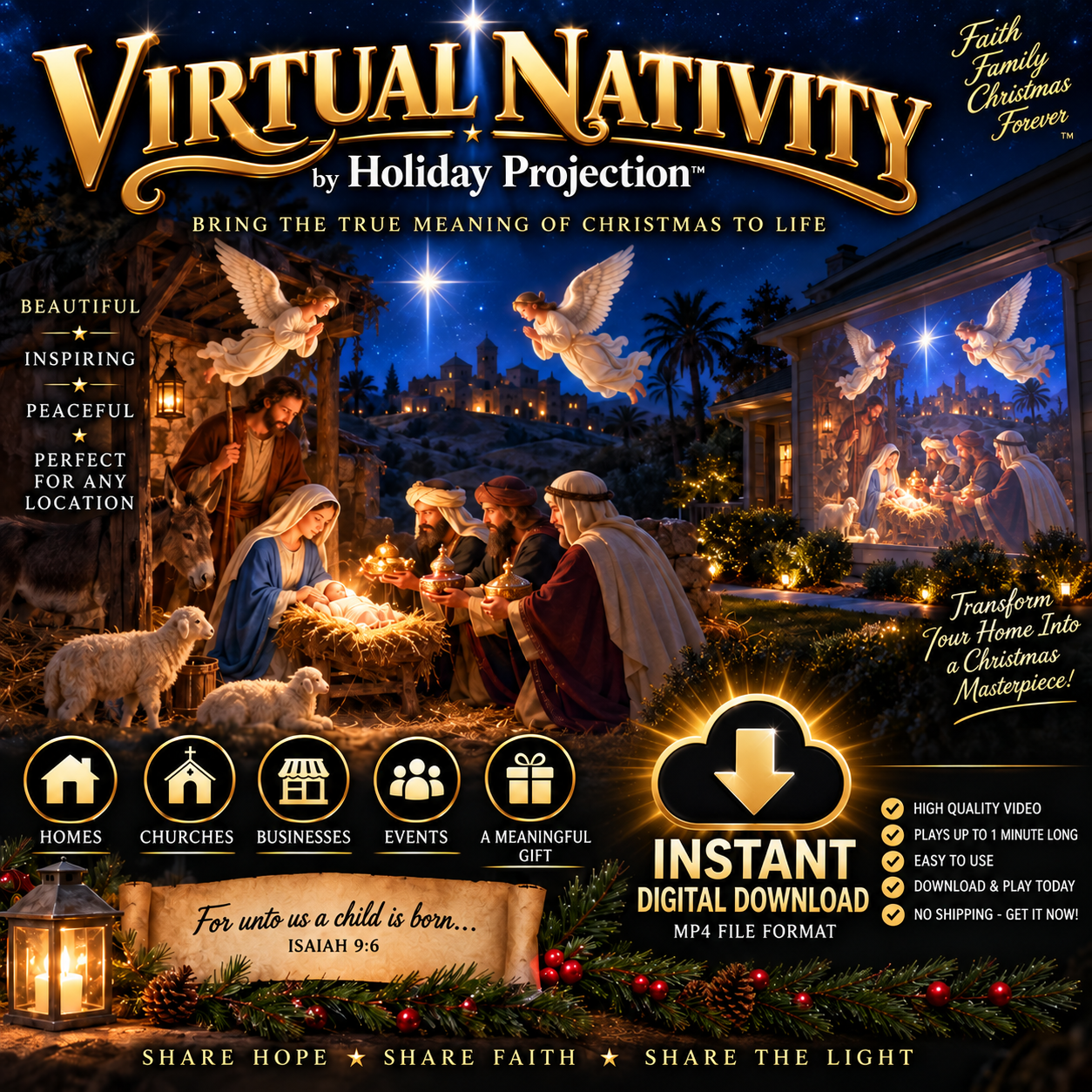 VIRTUAL NATIVY – Christmas Story - MP4 - Digital Download