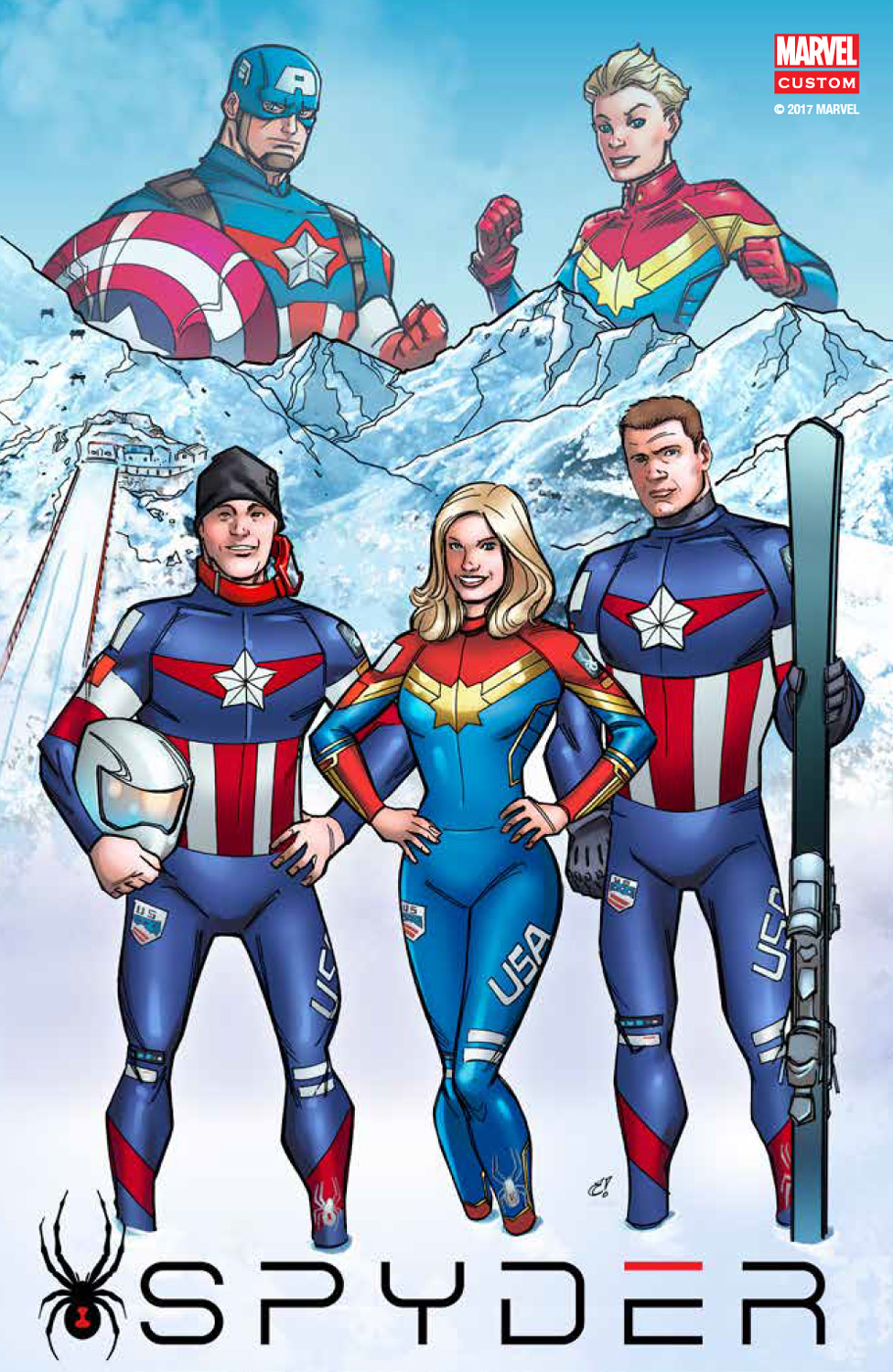 Marvel Takes A Page Out Of The Valiant Handbook - Teams Up With US Ski Team