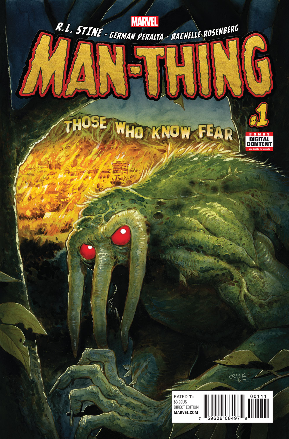Marvel's Got A New Man-Thing To Look At... R.L. Stine Involved Too
