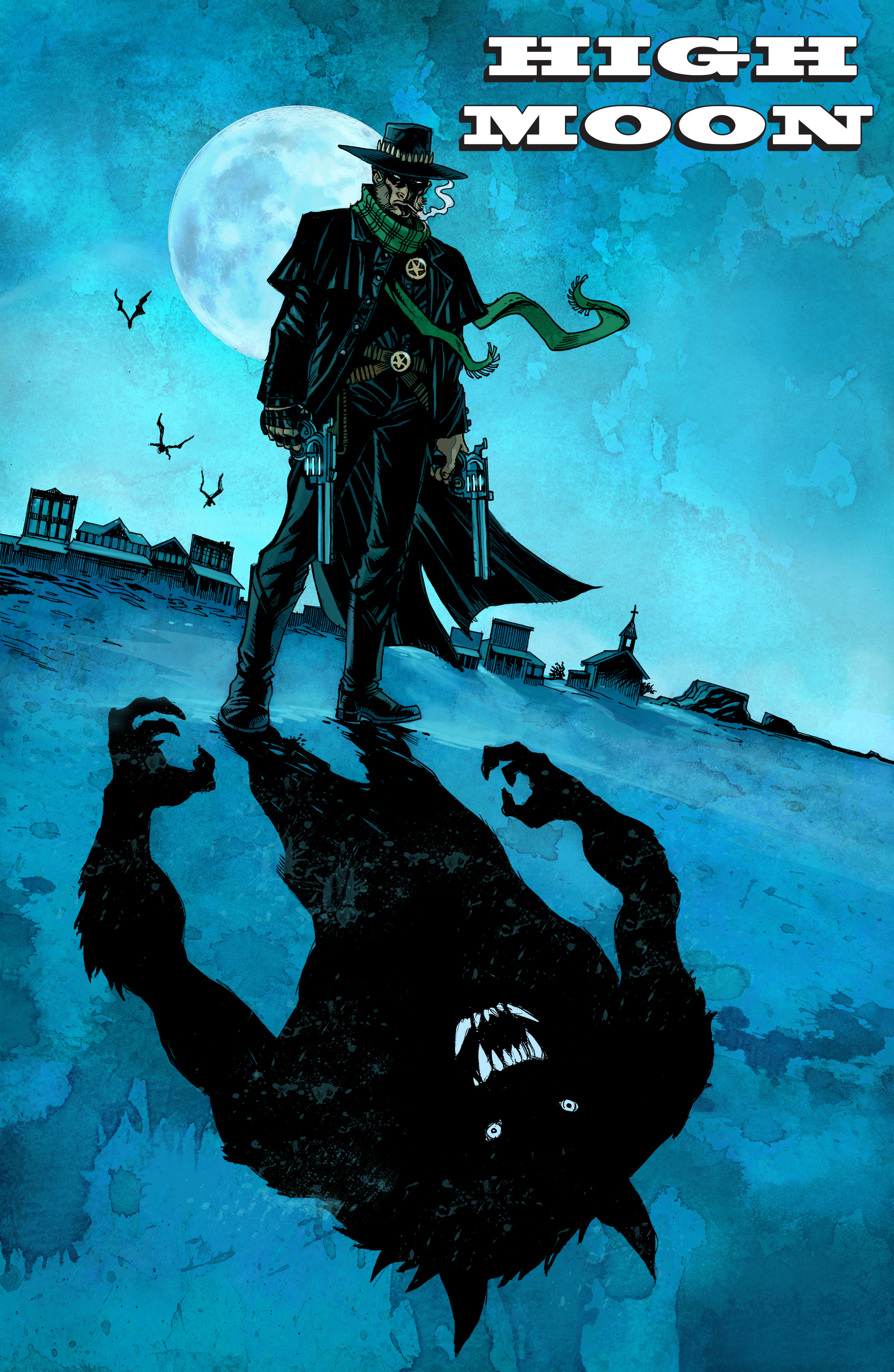Just in time for Halloween: the definitive edition HIGH MOON by writer David Gallaher and artist Steve Ellis