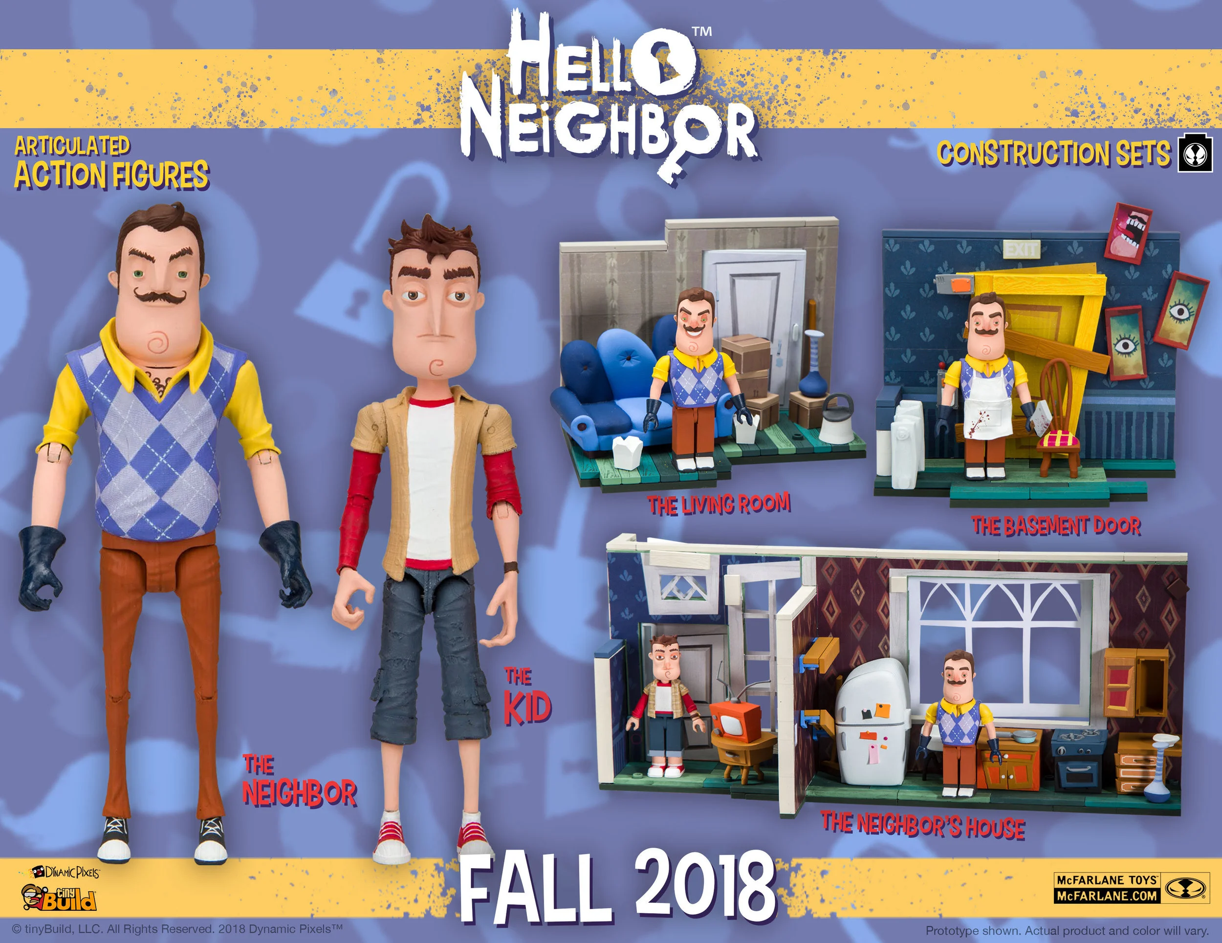 Basement Door Hello Neighbor Building Sets McFarlane Toys