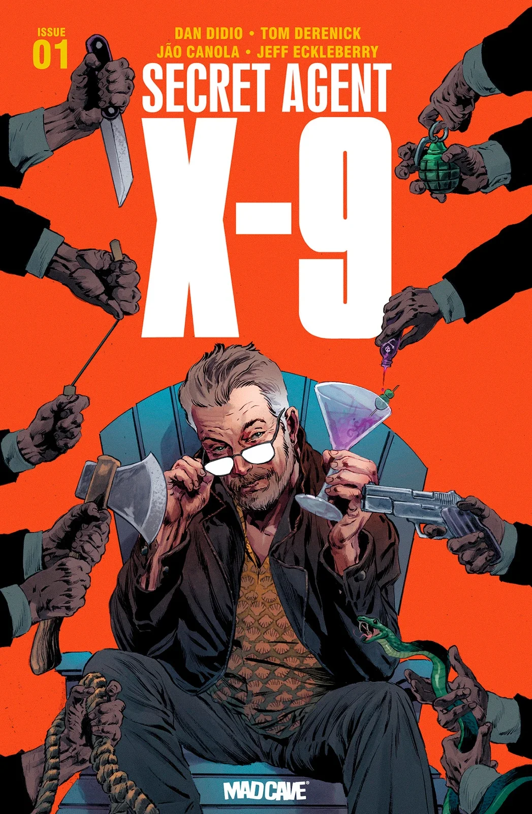 ACCLAIMED WRITER DAN DIDIO AND ARTIST TOM DERENICK BRING A CLASSIC SPY INTO THE MODERN DAY IN NOIR SERIES SECRET AGENT X-9, COMING FROM MAD CAVE STUDIOS AND KING FEATURES