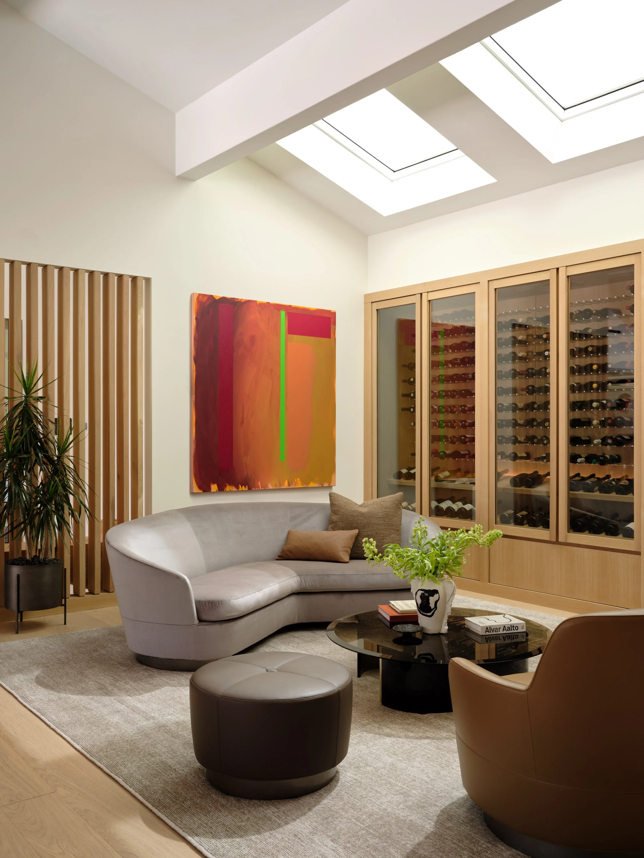 luxury home design wine display