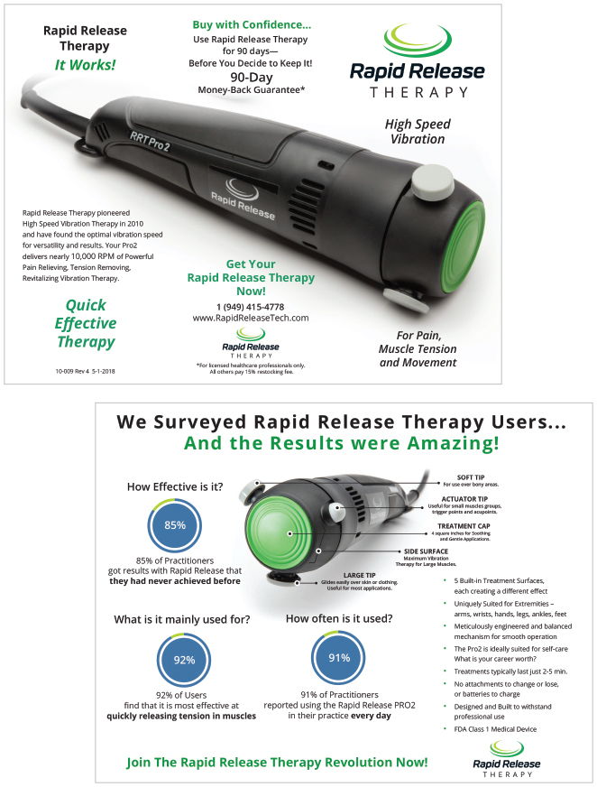 Rapid Release Therapy - New Brochure 2018