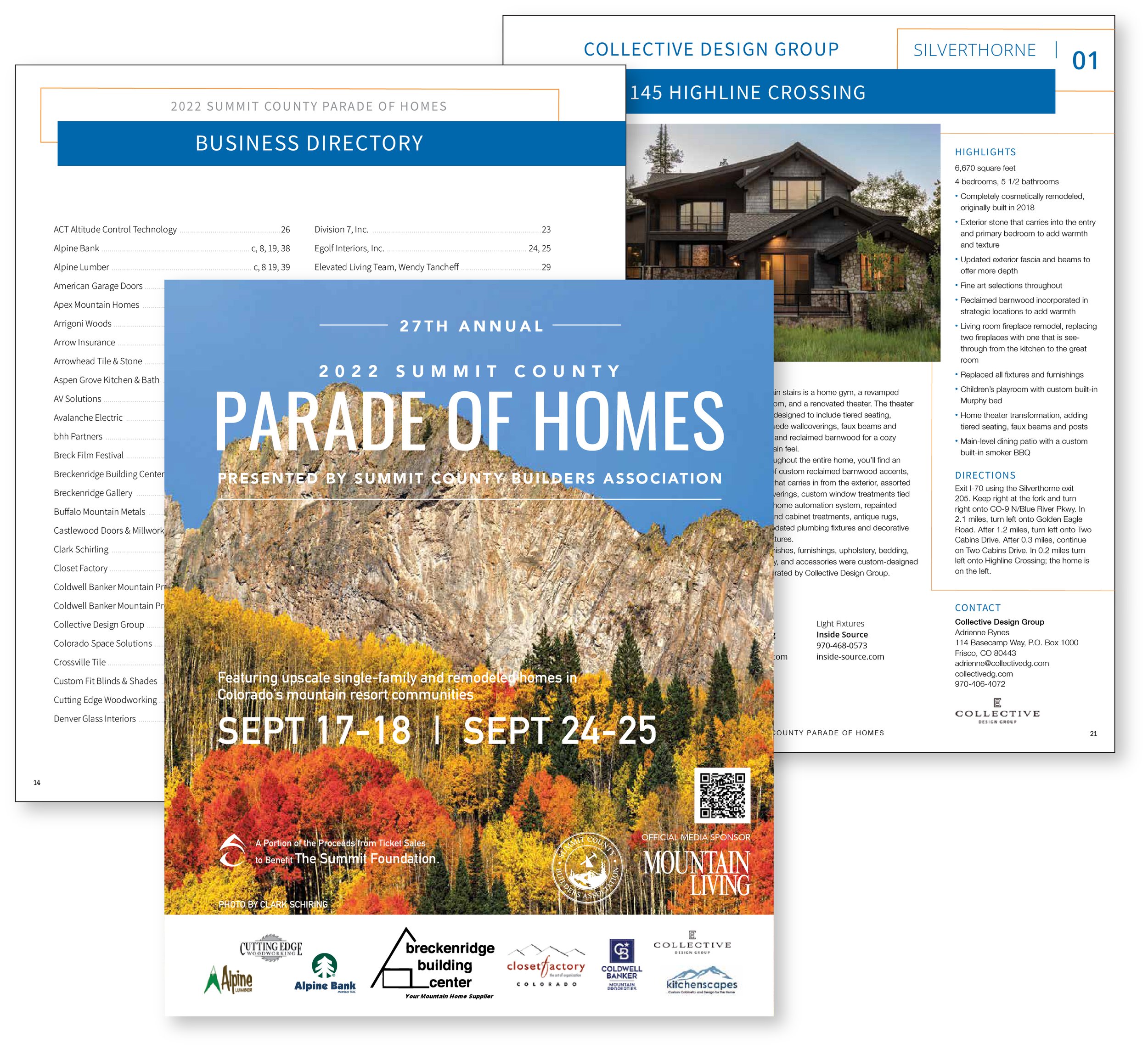 Mountain Living Magazine – Summit County Parade of Homes Insert