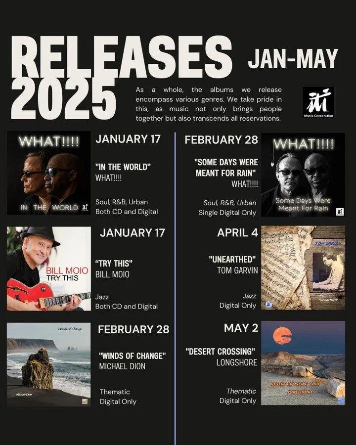 🎶 Double the Music, Double the Magic! 🎶

Get ready for two incredible album releases this spring! 🌸

In April, discover "Unearthed" &ndash; a final tribute to jazz legend Tom Garvin, showcasing his timeless compositions and unforgettable