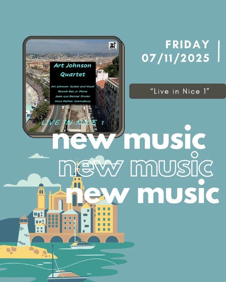 🎷 New Jazz Release &ndash; Available July 11, 2025 🎶
Live in Nice 1 by The Art Johnson Quartet

Step into the vibrant jazz scene of the French Riviera with Live in Nice 1 &mdash; the first official live album from The Art Johnson Quartet. This digi