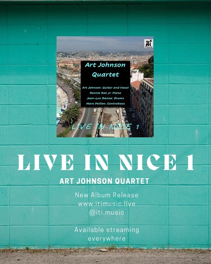 🎷 Out Now &ndash; New Jazz Release! 🎶
Live in Nice 1 by The Art Johnson Quartet

The wait is over &mdash; Live in Nice 1 is available now, streaming everywhere! Experience the vibrant energy of The Art Johnson Quartet. This digital-only release bri