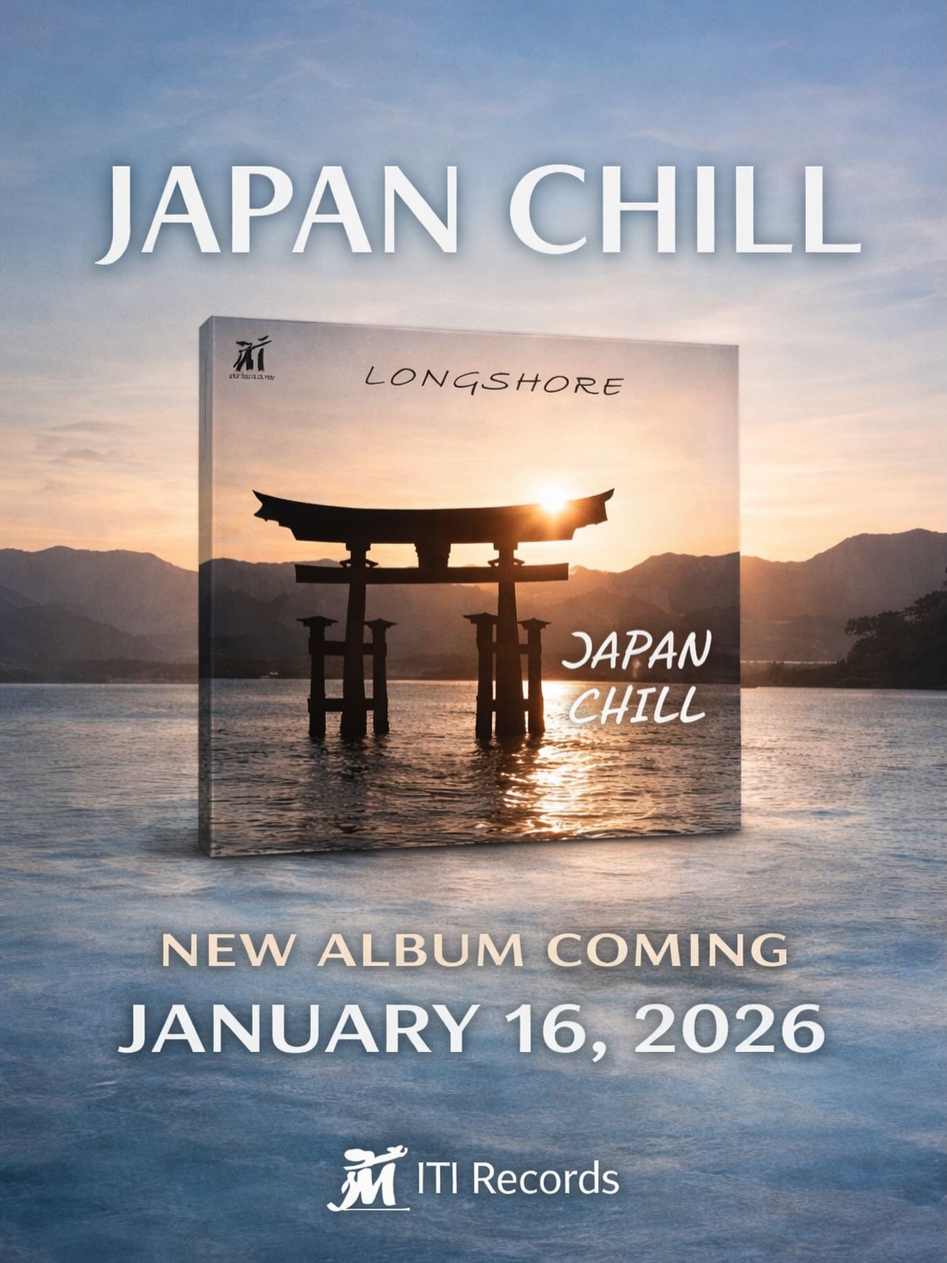 Japan Chill is a relaxing chillout and ambient album from Longshore, the alter ego of producer Mike Dion, released by ITI Music Corporation. Blending traditional Japanese instruments with modern electronic, lo-fi hip hop, and downtempo sounds, the al