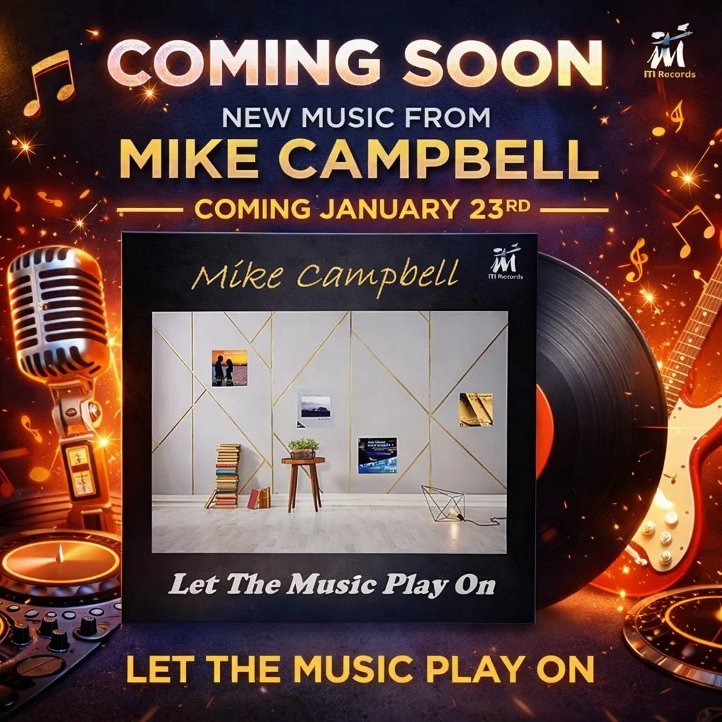 Let The Music Play On is a live jazz vocal album by legendary jazz singer Mike Campbell, featuring an all-star quartet with John Patitucci on bass, Tom Garvin on piano, Tom Peterson on saxophones, and Peter Donald on drums. Recorded in an intimate li