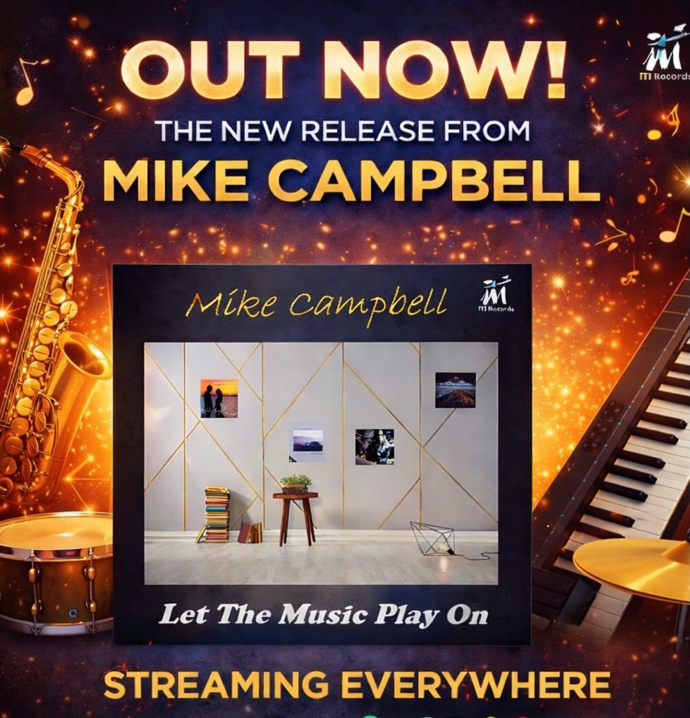 OUT NOW 🎷🎹🎧
Let The Music Play On 🎺 Jazz vocals from the incomparable Mike Campbell. A timeless performance. A lasting legacy.
Available everywhere you listen to music.