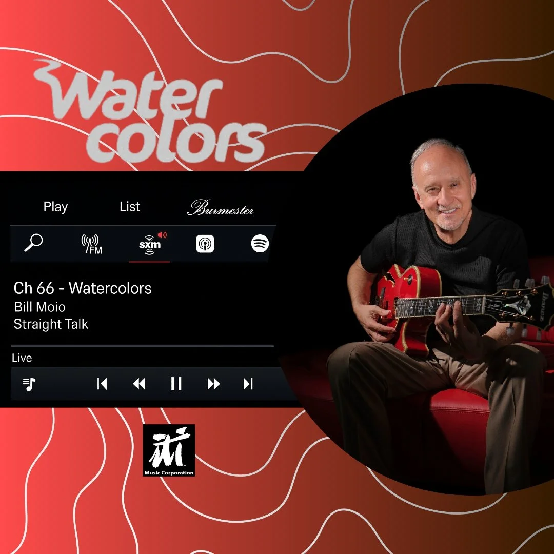 Now playing on SiriusXM Watercolors (Ch. 66): Straight Talk, the second single from Bill Moio&rsquo;s album Watercolors.

Smooth, melodic, and effortlessly cool, this track captures everything listeners love about Bill&rsquo;s signature sound: warm g