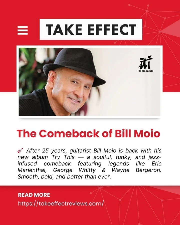 🎸✨ It&rsquo;s been 25 years since guitarist Bill Moio released an album&hellip; and now he&rsquo;s back with Try This &mdash; a vibrant mix of jazz, funk, soul &amp; blues that proves some things are worth waiting for.

From smooth, soulful ballads 