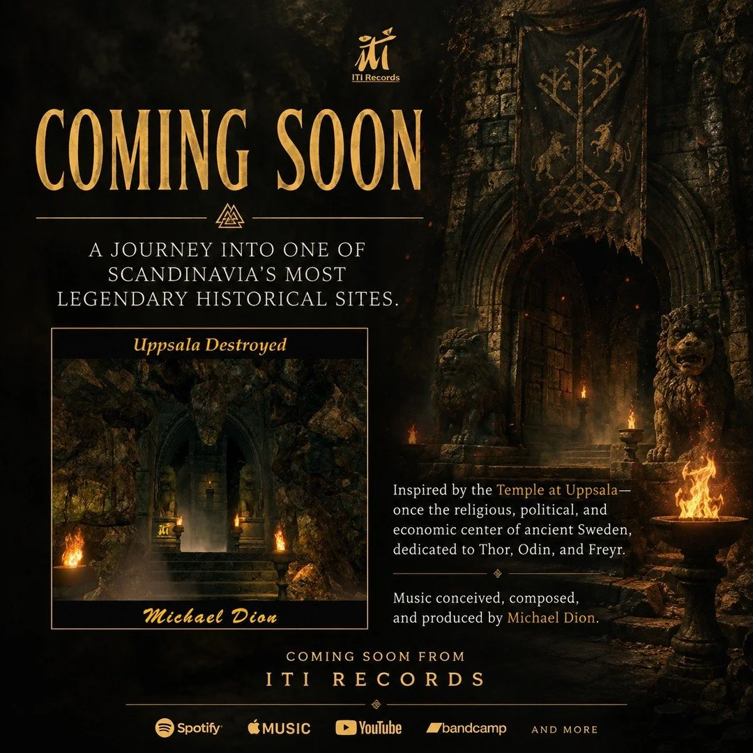 🔥 COMING SOON

A journey into one of Scandinavia's most legendary historical sites.

Uppsala Destroyed by Michael Dion draws inspiration from the Temple at Uppsala. Once the religious, political, and economic center of ancient Sweden, dedicated to T
