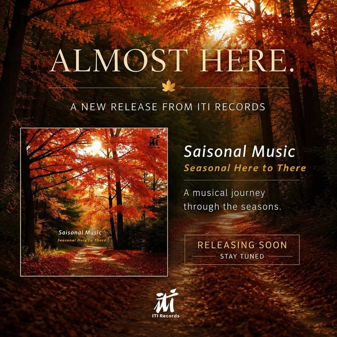 🍁 ALMOST HERE

The wait is almost over.

From the equinoxes and solstices to the music that surrounds our everyday lives, Seasonal Here to There by Saisonal Music draws inspiration from the rhythms of nature and the passing of the seasons.

Releasin